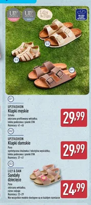 Klapki damskie UP2Fashion promocja w Aldi