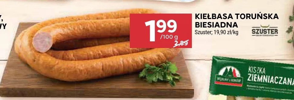 Kiełbasa toruńska biesiadna Szuster promocja w Stokrotka