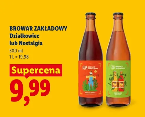 Piwo Browar Zakładowy Nostalgia promocja w Lidl