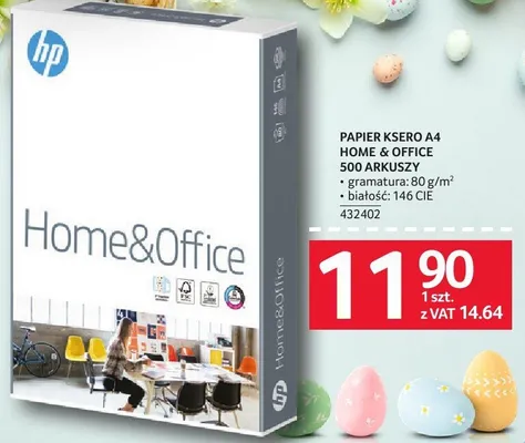 Papier ksero A4 Home & Office 500 arkuszy HP promocja w Selgros