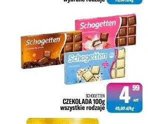 Czekolada Schogetten promocja w Tomi Markt