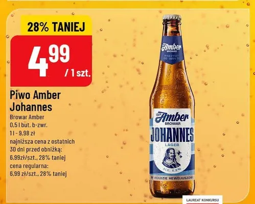 Piwo Amber Johannes promocja w POLOmarket