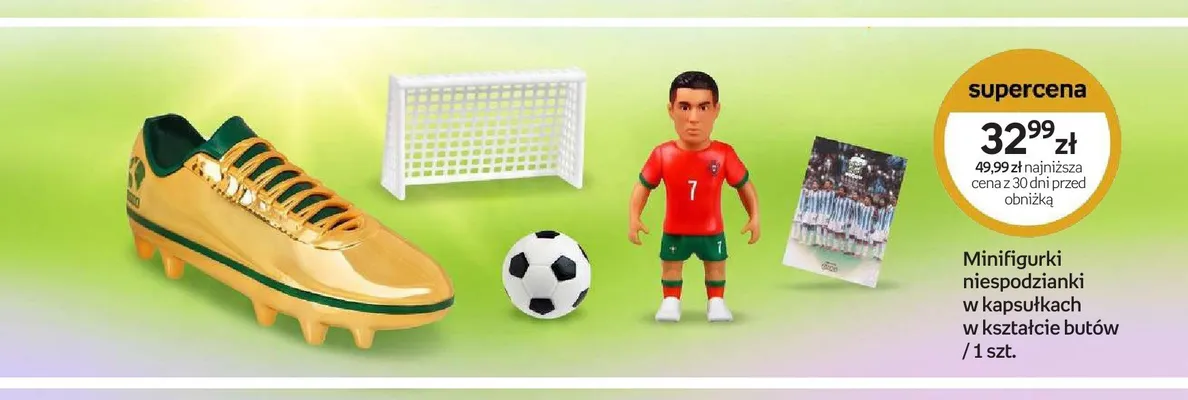 Minifigurki niespodzianki w kapsułkach w kształcie butów promocja w Empik