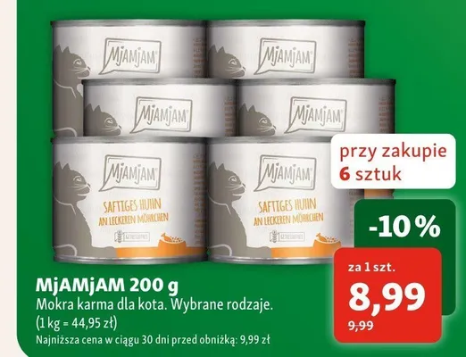 Mokra karma dla kota MjAMjAM promocja w MAXI ZOO