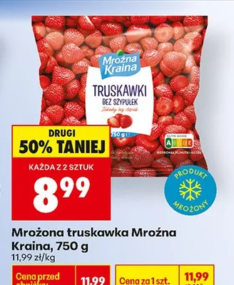 Truskawka mrożona bez szypułek promocja w Biedronka