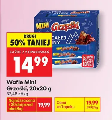 Wafle Mini Grzeski promocja w Biedronka