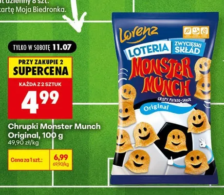 Chrupki Lorenz Monster Munch Original promocja w Biedronka