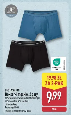 Bokserki męskie, 2 pary promocja w Aldi