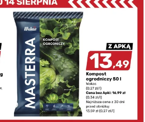 Kompost ogrodniczy Wokas Masterra promocja w Bricomarche