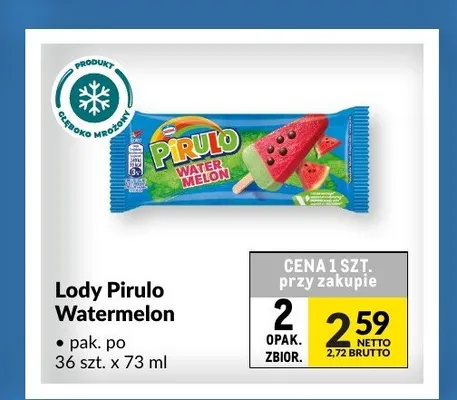 Lody Pirulo Watermelon promocja w Makro