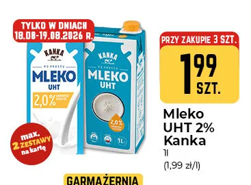 Mleko UHT Kanka 2% promocja w Społem Częstochowa