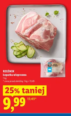 Łopatka wieprzowa Rzeźnik promocja w Lidl