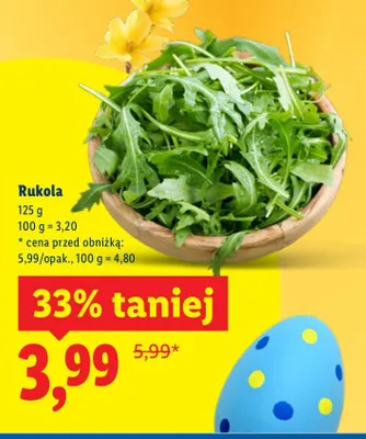 Rukola promocja w Lidl