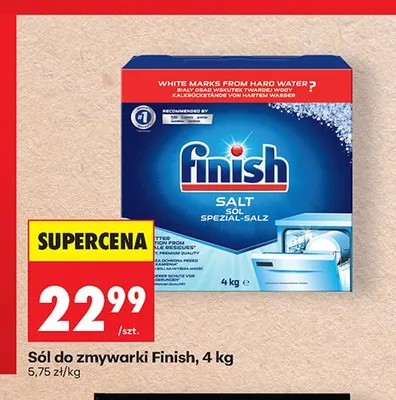 Sól do zmywarki Finish promocja w Biedronka