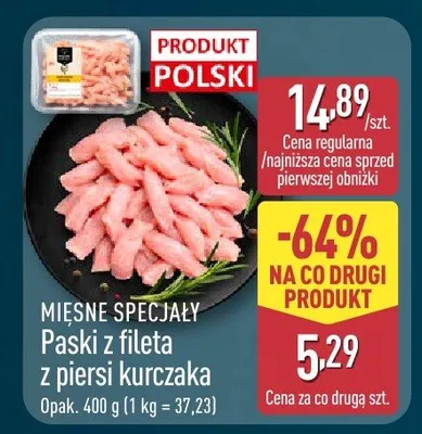 Paski z fileta z piersi kurczaka promocja w Aldi