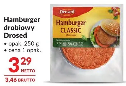 Hamburger drobiowy Drosed promocja w Makro
