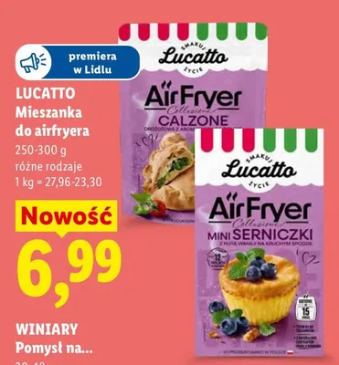 Mieszanka do airfryera Lucatto Mini Serniczki promocja w Lidl