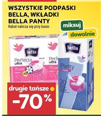 Podpaski Bella, wkładki Bella panty wszystkie promocja w Stokrotka