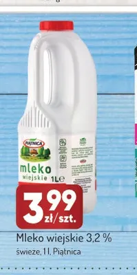 Mleko wiejskie świeże Piątnica 3,2% promocja w Avita