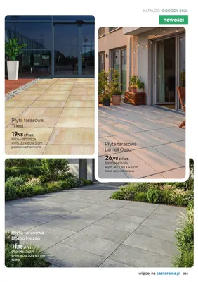 Płyta tarasowa Triest pastelowa harmonia promocja w Castorama