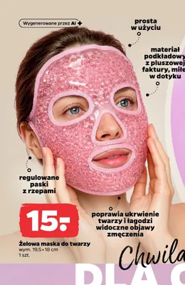 Żelowa maska do twarzy promocja w Netto