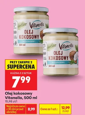 Olej kokosowy bezpachowy promocja w Biedronka