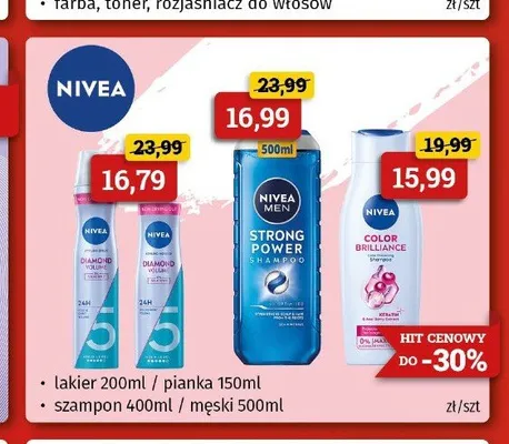 Pianka do włosów Nivea Diamond Volume promocja w Drogeria Kosmyk
