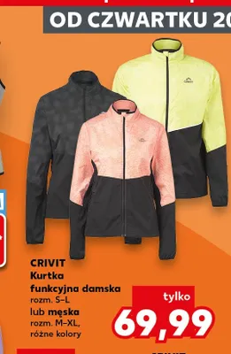 Kurtka funkcjonalna damska Crivit promocja w Kaufland