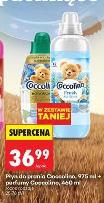 Zestaw płyn do prania Coccolino + perfumy promocja w Biedronka
