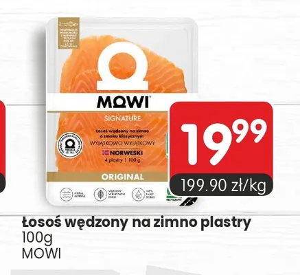 Łosoś wędzony na zimno plastry MOWI promocja w Market Point