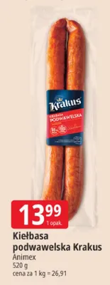 Kiełbasa podwawelska Krakus promocja w Leclerc