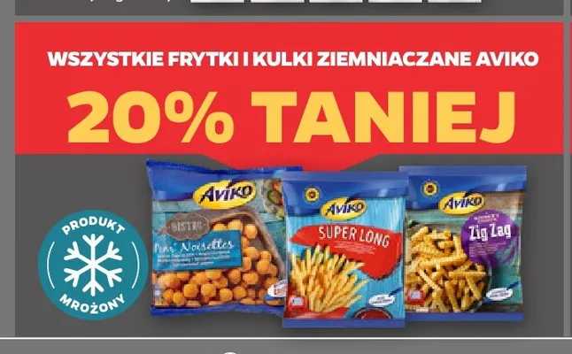 Frytki karbowane Zig Zag Aviko promocja w Netto