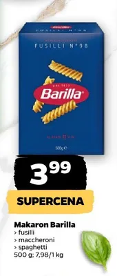 Makaron Barilla spaghetti promocja w Netto