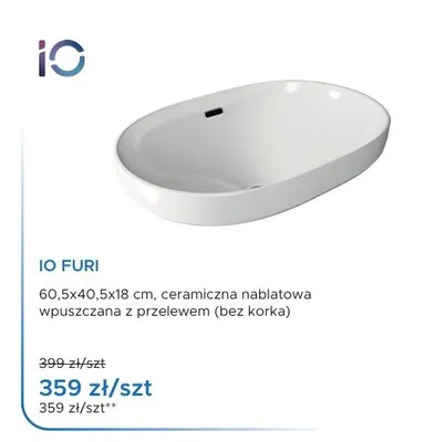 Umywalka wpuszczana IO FURI promocja w Blu Salony Łazienek