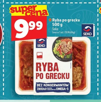 Ryba po grecku Seko promocja w TOPAZ