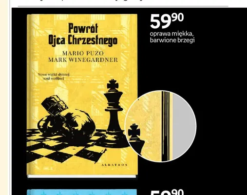 Książka Powrót Ojca Chrzestnego Mark Winegardner Mario Puzo promocja w Empik