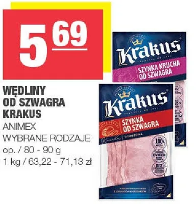 Wedliny od Szwagra Krakus wybrane rodzaje promocja w SPAR