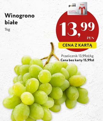 Winogrono białe promocja w Market Point