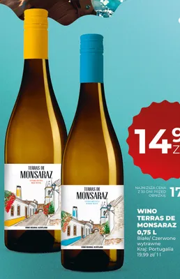 Wino czerwone wytrawne Terras de Monsaraz promocja w Duży Ben