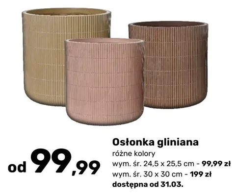 Osłonka gliniana promocja w Bricomarche