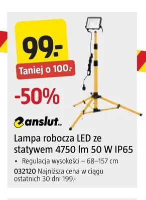Lampa robocza LED ze statywem Anslut promocja w Jula