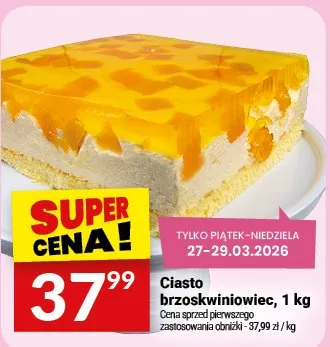 Ciasto brzoskwiniowiec promocja w Twój Market
