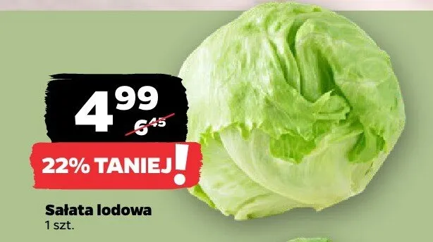 Sałata lodowa promocja w Netto