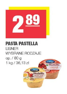 Pasta Pastella Lisner promocja w SPAR