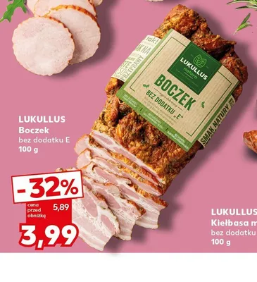 Boczek LUKULLUS bez dodatku E promocja w Kaufland