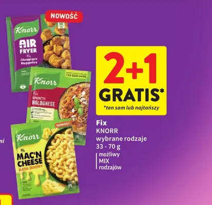 Fix Spaghetti Bolognese Knorr promocja w Intermarche
