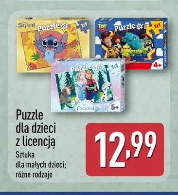 Puzzle dla dzieci z licencją promocja w Aldi