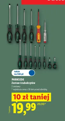Zestaw śrubokrętów PARKSIDE promocja w Lidl