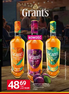 Whisky Grant's Summer Orange promocja w Selgros