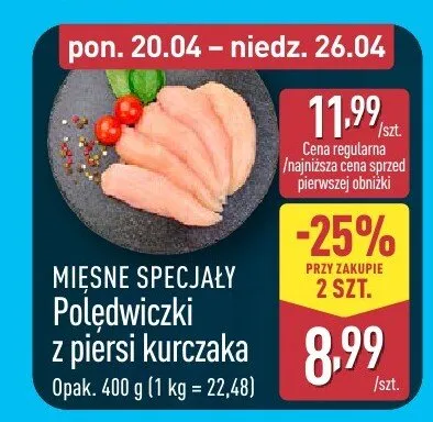  Polędwiczki z piersi kurczaka promocja w Aldi